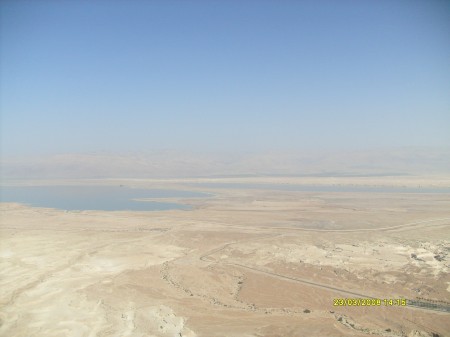 Il Mar Morto, dalla fortezza